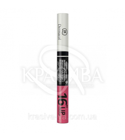 DC Make-up 16H Lip Colour 06 Стойкая краска для губ 2в1, 3 мл + 4.1 мл - 1