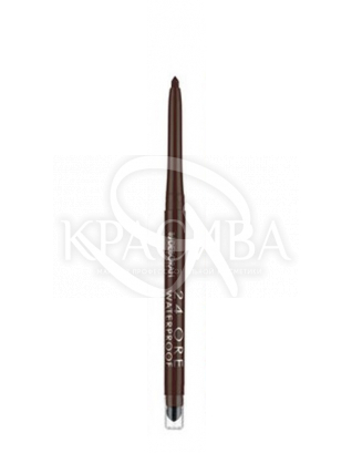 Косметичний олівець для очей водостійкий &quot;24 Ore Waterproof&quot; 02 Brown, 1.5 м : Контурний олівець