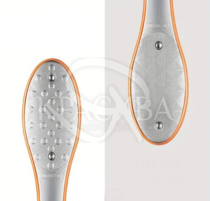 Терка для п'ят - лазерна пилка для ніг двостороння "Помаранчевий" - 2