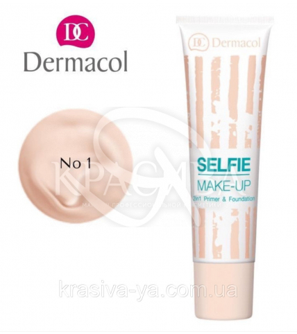 DC Make-up Selfie Primer & Foundation 01 Тональний крем + база 2в1, 25 мл - 1