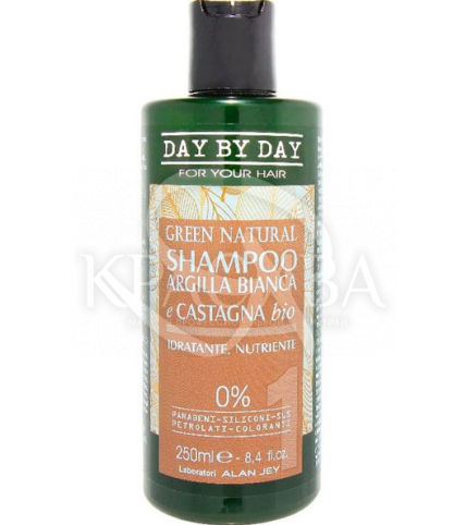 Шампунь для волосся з білою глиною і екстрактом каштана - 1