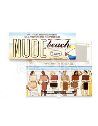 The Balm Palettes Nude Beach Palette - Палетка теней, 9.6 г : Палетки