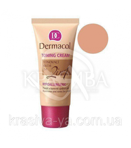 DC Make-up Toning Cream 2in1 Bronze Тональний крем легкий зволожуючий 2в1, 30 мл - 1