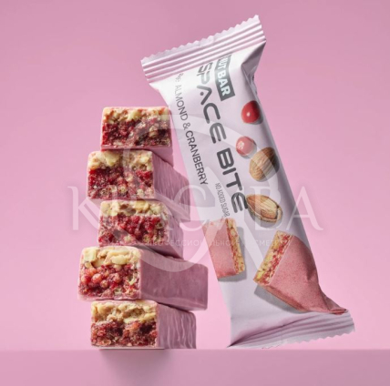 Батончик протеиновый "Миндаль - Клюква" глазированный белым шоколадом - 2