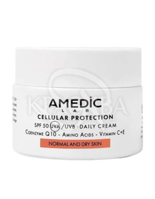 Сонцезахисний крем для обличчя SPF50+ : Amedic