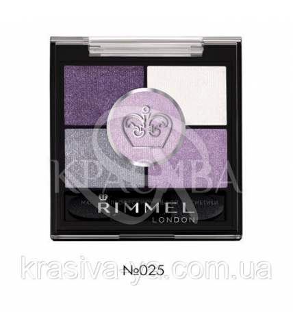 RM Glam'eyes HD - Тени для век "5 цветов" (025-Victoria's Purple / фиолетовый), 3,8 г - 1