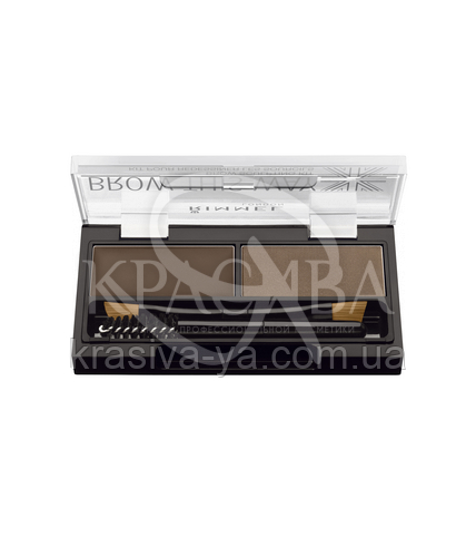 RM Brow This Way - Набір для брів (003-Dark Brown / темно-коричневий), 1,1 г + 1,3 г - 1
