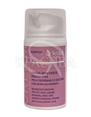 Увлажняющий защитный крем для нормальной и сухой кожи с гиалуроновой кислотой : 