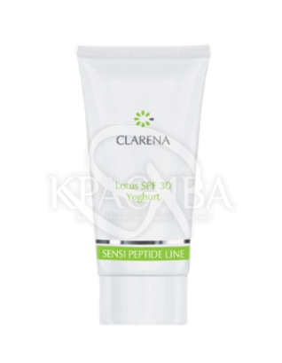 Солнцезащитный крем SPF 30 с экстрактом йогурта и лотоса : 
