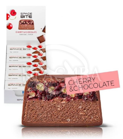 Батончик протеїновий "Вишня з шоколадом" глазурований темним шоколадом - 1