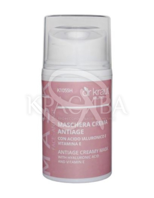 Антивікова кремова маска з гіалуроновою кислотою та вітаміном Е : 