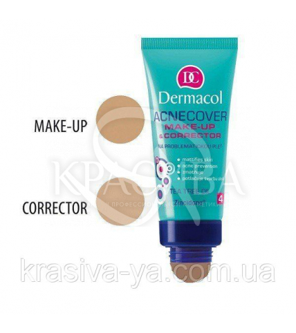 DC Make-up Acnecover and Corrector 04 Тональний крем з коректором для проблемної шкіри, 30 мл + 3 р - 1