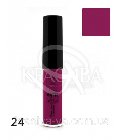 Matte Liquid Lipcolor - Xtra Long Lasting Матовая жидкая помада 24, 6 мл - 1