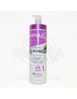2-Purple EKO Platinum Shampoo Подготавительный шампунь ( Шаг 1), 1000 мл : Result