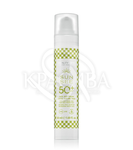 Солнцезащитный крем Сан Си Антиакне SPF50 для жирной и комбинированной кожи лица - 1