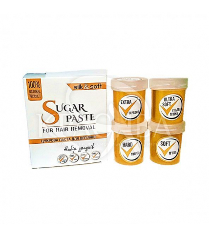 Silk&Soft 4 зразка цукрової пасти ( пробники ), 4 шт х 50 м - 1