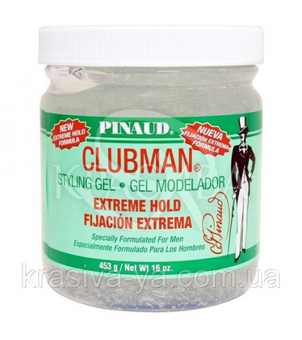 Гель для укладки волос экстремальной фиксации Clubman Extreme Hold Styling Gel, 453 г - 1