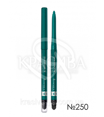 RM Exaggerate Waterproof Eye Definer - Карандаш для глаз (250-Emerald Spark / изумрудная искра), 0,28 г - 1