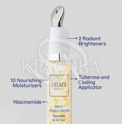 Відновлюючий гель-крем для контуру очей з олією гібіскусу та ніацинамідом - 3