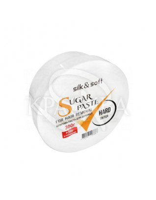 Silk&amp;Soft Сахарная паста для депиляции Твердая Hard, 300 г + 50 г : Паста для шугаринга