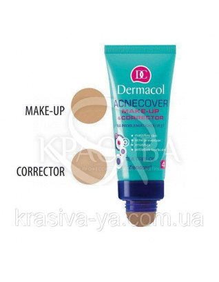 DC Make-up Acnecover and Corrector 04 Тональний крем з коректором для проблемної шкіри, 30 мл + 3 р : Dermacol