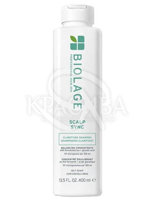 Очищаючий шампунь для схильної до жирності шкіри голови та волосся : 