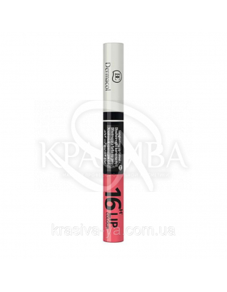 DC Make-up 16H Lip Colour 02 Стійка фарба для губ 2в1, 3 мл + 4.1 мл : Dermacol