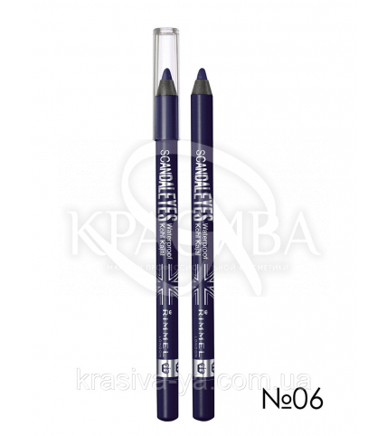 RM Scandaleyes Waterproof - Карандаш для глаз мягкий (06-Deep Blue / темно-синий), 1,2 г - 1