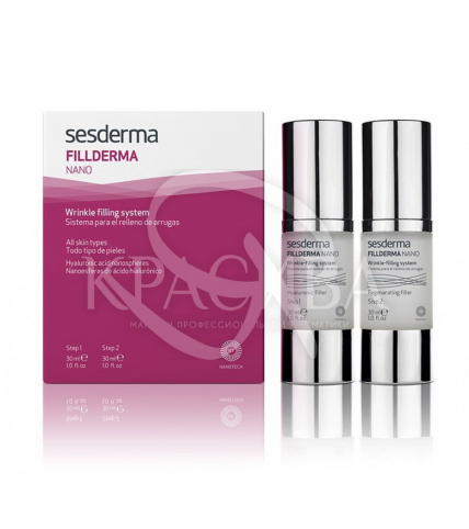 Fillderma Nano Wrinkle Filling System - Двухшаговая система заповнення зморшок без ін'єкцій, 30 мл+30 мл - 1