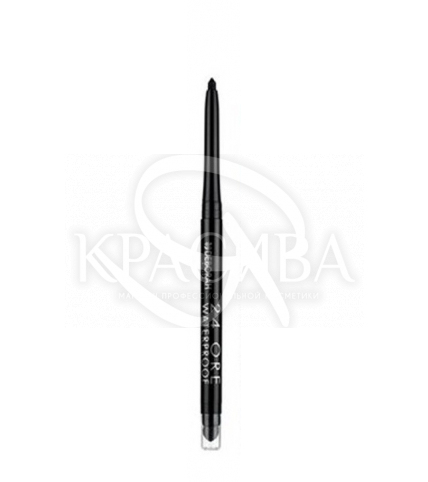 Косметичний олівець для очей водостійкий "24 Ore Waterproof" 01 Black, 1.5 м - 1