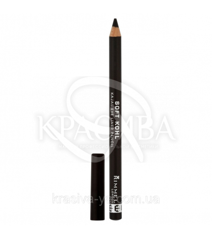 RM Soft Kohl - Карандаш для глаз (061- Jet Black / черный), 1,2 г - 1