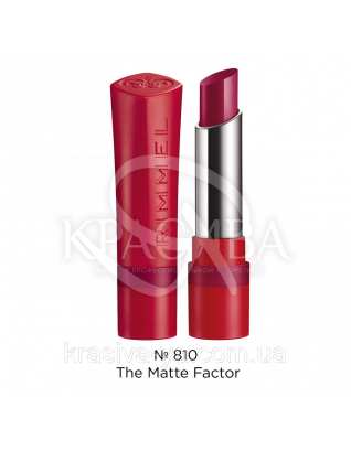 RM The Only 1 Matte - Помада для губ матова N810 The Matte Factor, 3.4 м : Rimmel