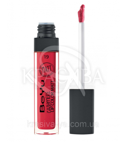 Блиск для губ матовий "Cashmere Lip Color Matt" 19 Scarlet Red, 6.5 мл - 1