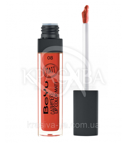 Блеск для губ матовый " Cashmere Lip Color Matt " 08 Red Lobster, 6.5 мл - 1
