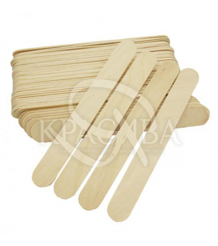 Silk & Soft Шпатель дерев'яний для депіляції 150 мм х 17 мм х 1,6 мм, 100 шт - 1