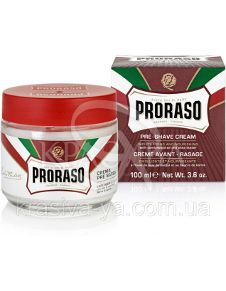 Pre - Shaving Cream Крем перед бритьем для жесткой кожи с маслом ши, 100 мл : Proraso