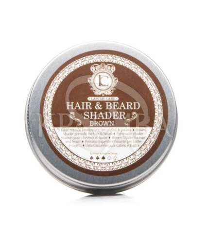 Коричнева помада для камуфляжу бороди та волосся зі стайлінгом середньої фіксації - 1