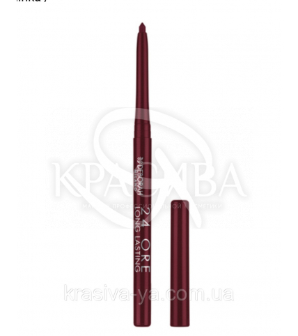 Стійкий косметичний олівець для губ "Long Lastin 24 Ore" 1 Dark Red, 0.4 г - 1