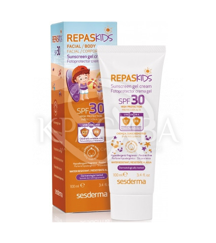 Repaskids Sunscreen Gel Cream SPF30 - дитячий Сонцезахисний крем-гель SPF 30, 100 мл - 1
