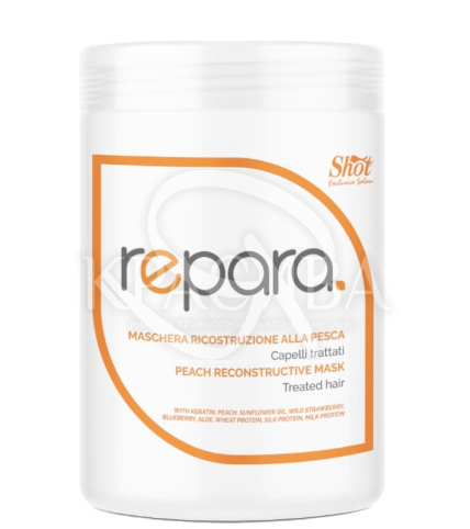 Відновлююча ліпідна маска з персиком для пошкодженого волосся - 1