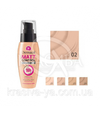 DC Make-up Matt Control 18H 02 Fair Тональний крем матуючий, 30 мл - 1
