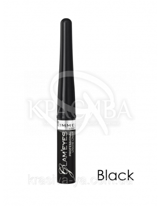 RM Glam'eyes Professional Liquid Liner - Підводка для очей (Glamour Black / чорний), 3,5 мл : Підводка для очей