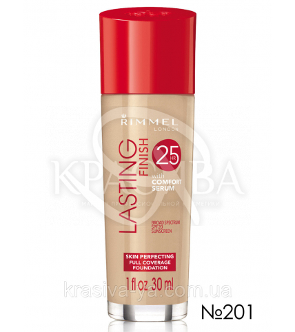 RM Lasting Finish SPF 20 - тональна Основа (201-бежевий), 30 мл - 1
