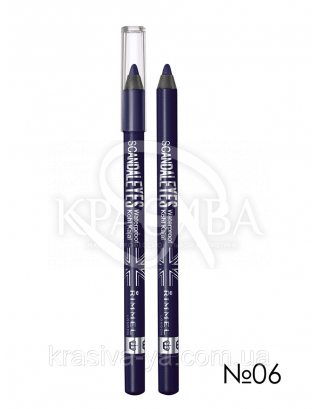 RM Scandaleyes Waterproof - Карандаш для глаз мягкий (06-Deep Blue / темно-синий), 1,2 г : Контурный карандаш