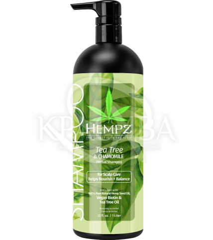 Шампунь із чайним деревом, ромашкою, веганським біотином для догляду за шкірою голови - 1