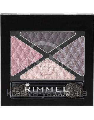 RM Glam'eyes Quad - Тіні для повік (003-Smokey Purple /темно-фіолетовий), 4,2 г : Rimmel