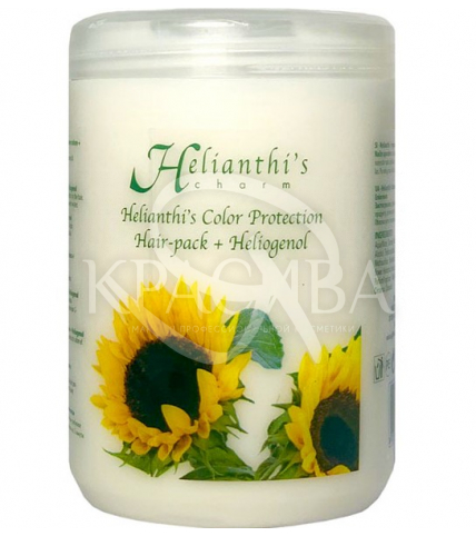 Маска-бальзам для захисту кольору пофарбованих волосся "Хеліантіс" - 1