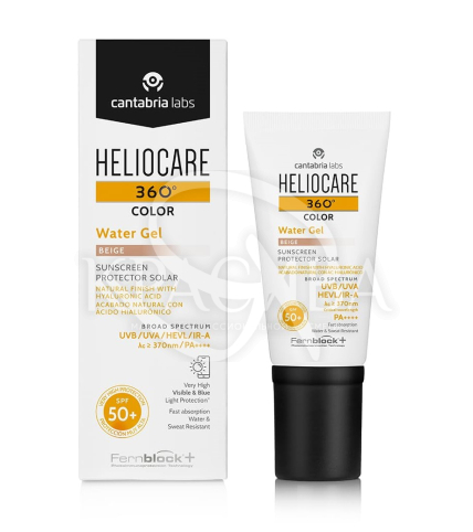Солнцезащитный увлажняющий водный гель Бежевый SPF50+ - 1