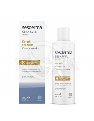 Seskavel Repair Keratin Shampoo - Восстанавливающий шампунь с кератином, 200 мл : 
