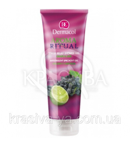DC Body Aroma Ritual Streess Relief Shower Gel Гель для душу антистрес "Виноград і Лайм", 250 мл - 1